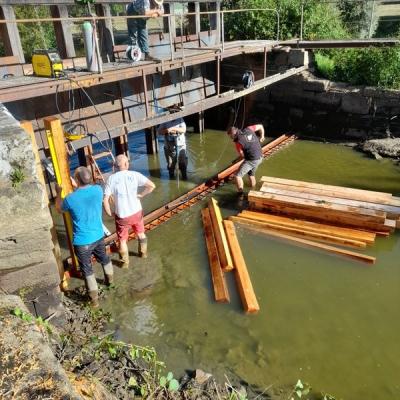 Réfection du vannage du moulin de Guénard